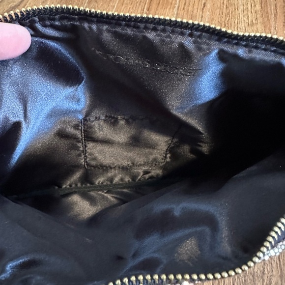 Victorias Secret Clutch Sequin Shiny Sparkle Fold Over Zippered Pouch Logo VS - Picture 8 of 9